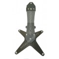 AviaCompositi Carbon Fiber License plate Mount Kit  for Tail For Single Muffler Exhaust for Ducati Hypermotard 1100 / Evo / 796